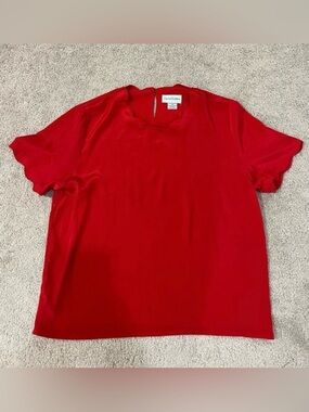 Sara Stephen Scalloped Blouse